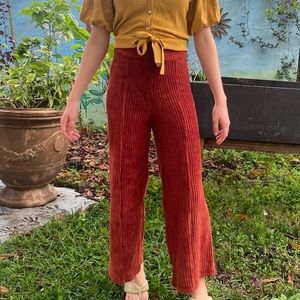 High waisted velvet pants from Derek Heart